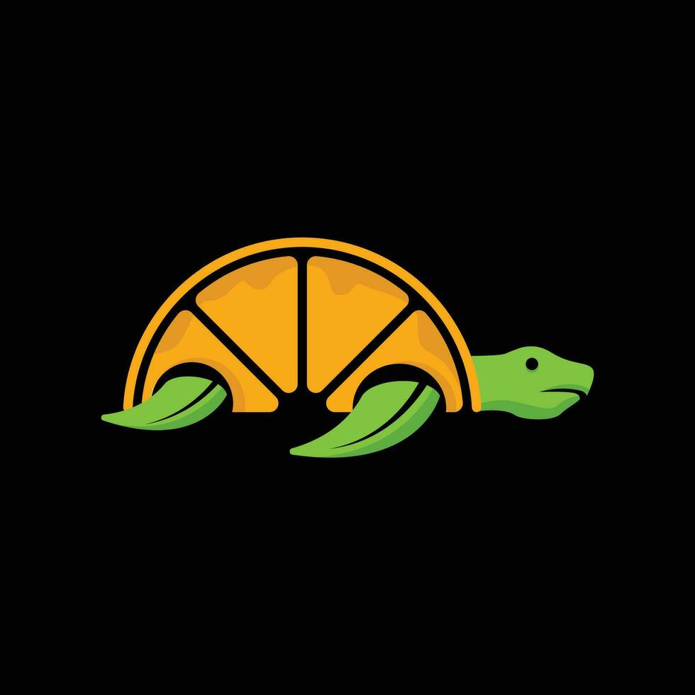 orange sköldpadda logotyp mall, orange sköldpadda logotyp element, orange sköldpadda vektor illustration