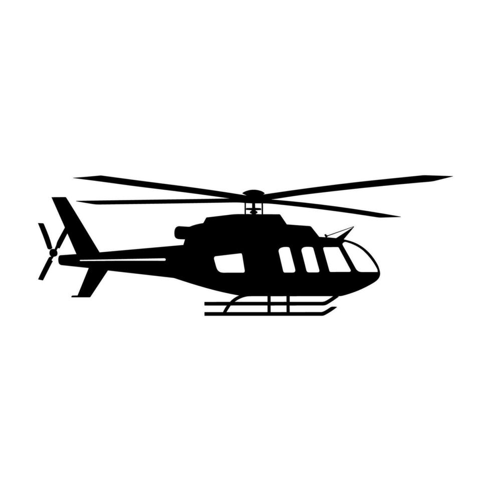 en helikopter silhuett vektor fri