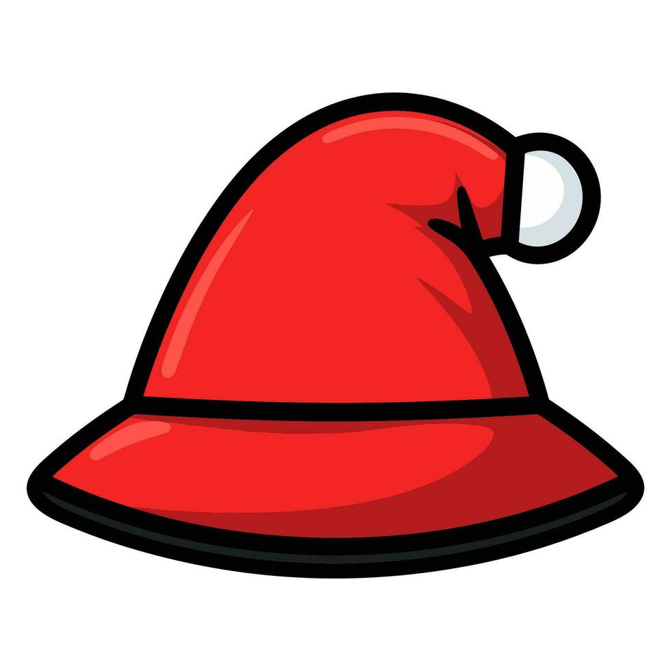 ein Santa claus Hut Vektor Illustration, ein Weihnachten Hut Clip Art