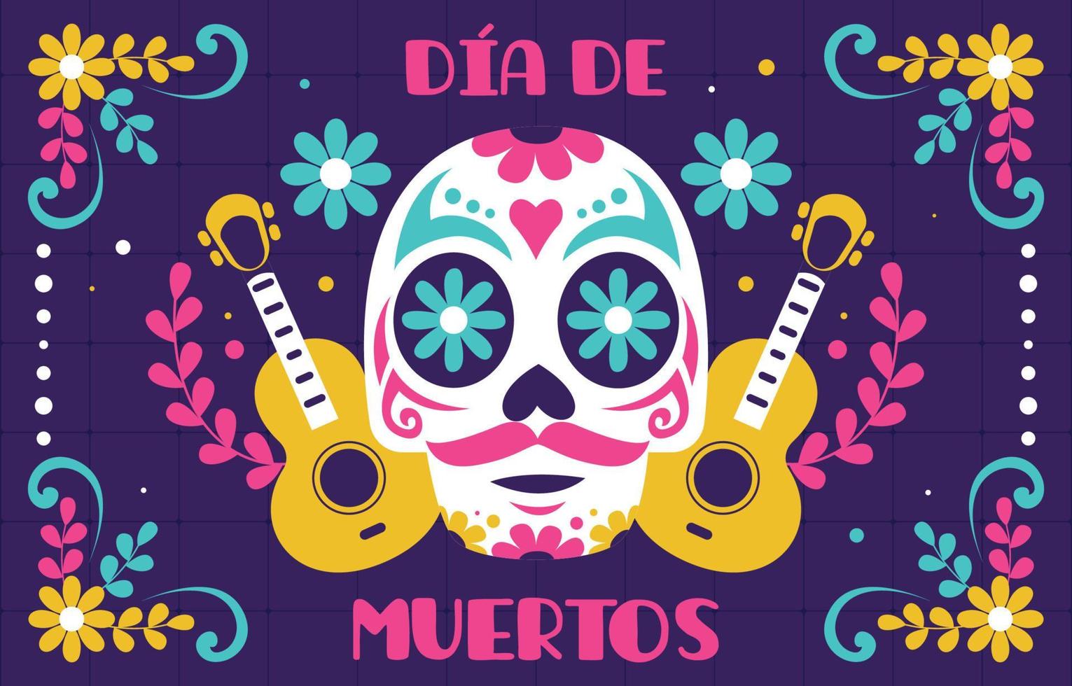 dia de los muertos Hintergrund vektor