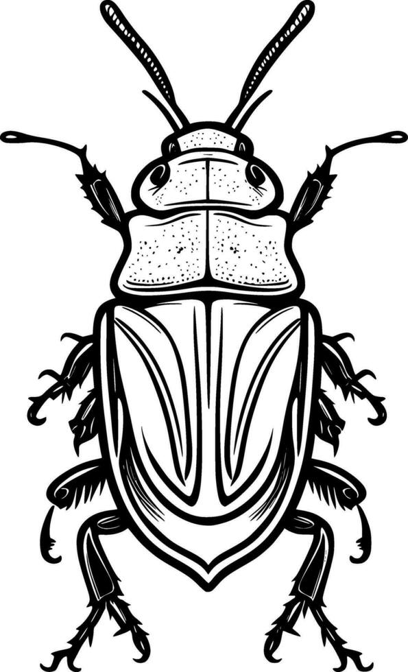 konst insekt tecknad serie vektor
