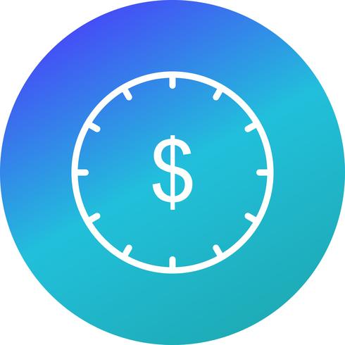 Zeit ist Geld Vektor Icon