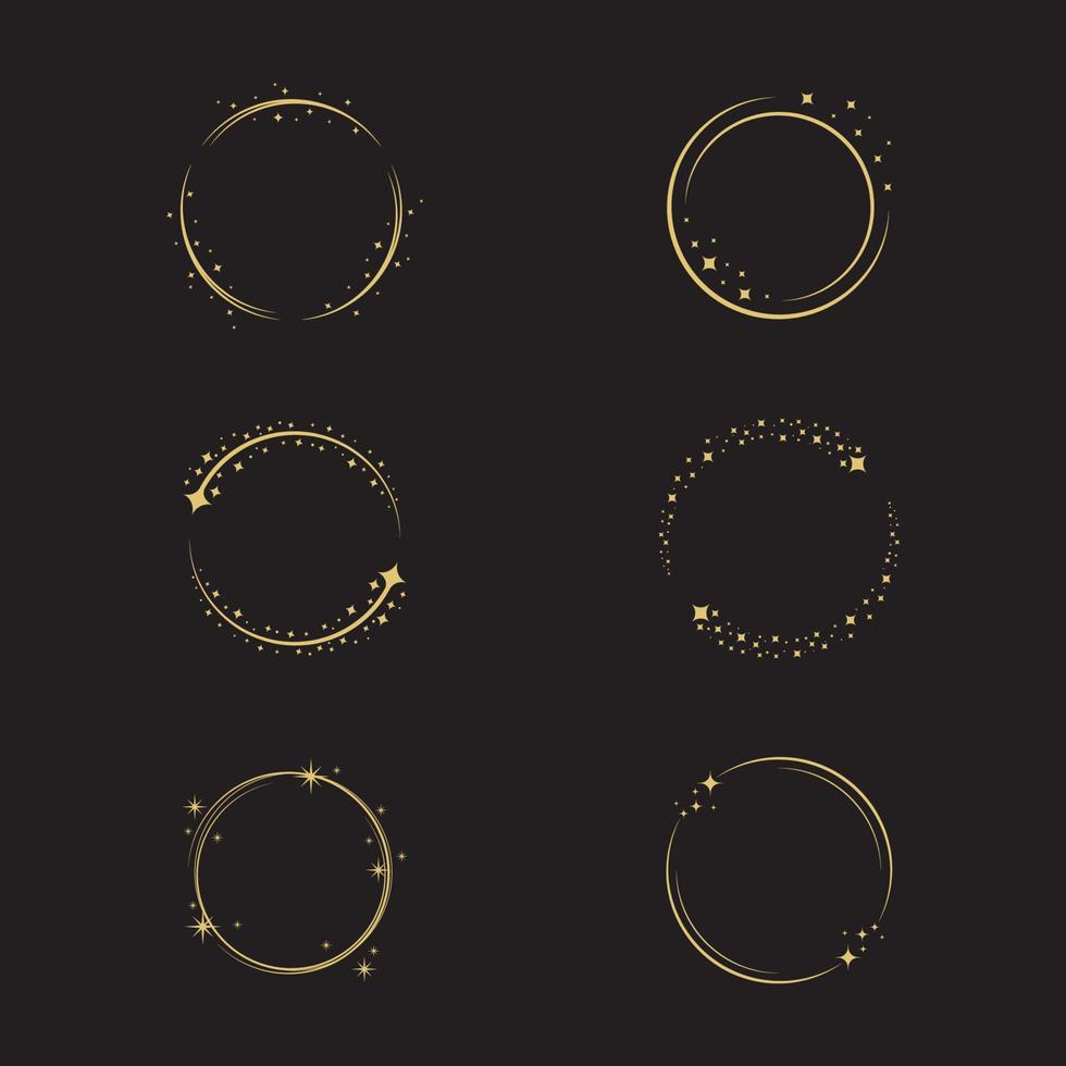 cirkel stjärna vektor ikon design illustrat