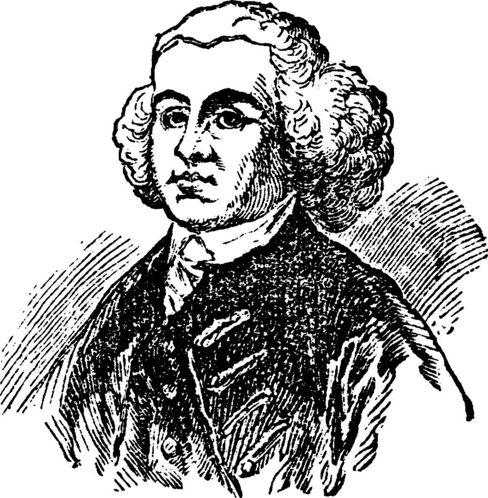 John Adams, Jahrgang Illustration vektor