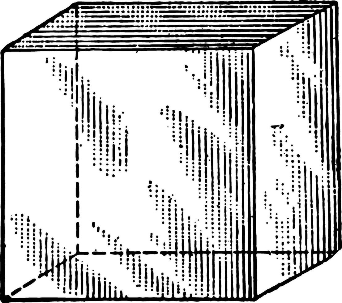 kub årgång illustration. vektor