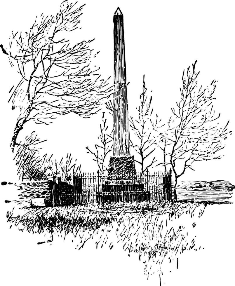 mary Washington monument årgång illustration vektor