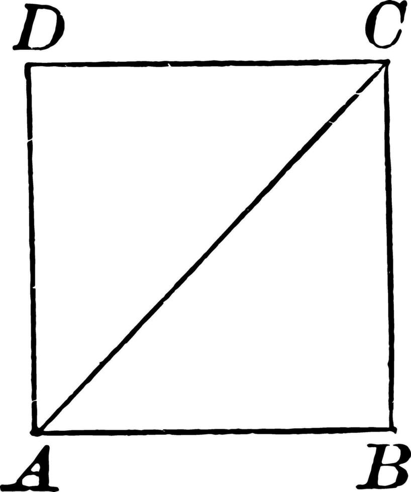 Platz mit diagonal Jahrgang Illustration. vektor