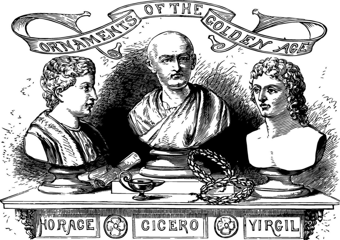 Cicero, Jahrgang Illustration. vektor