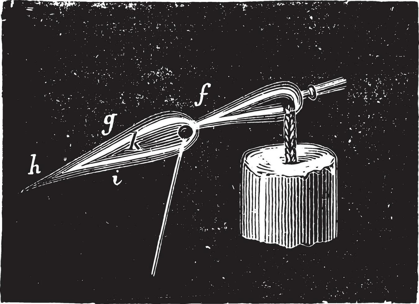 Flamme bewirken auf das oxidativ Substanz, Jahrgang Gravur. vektor