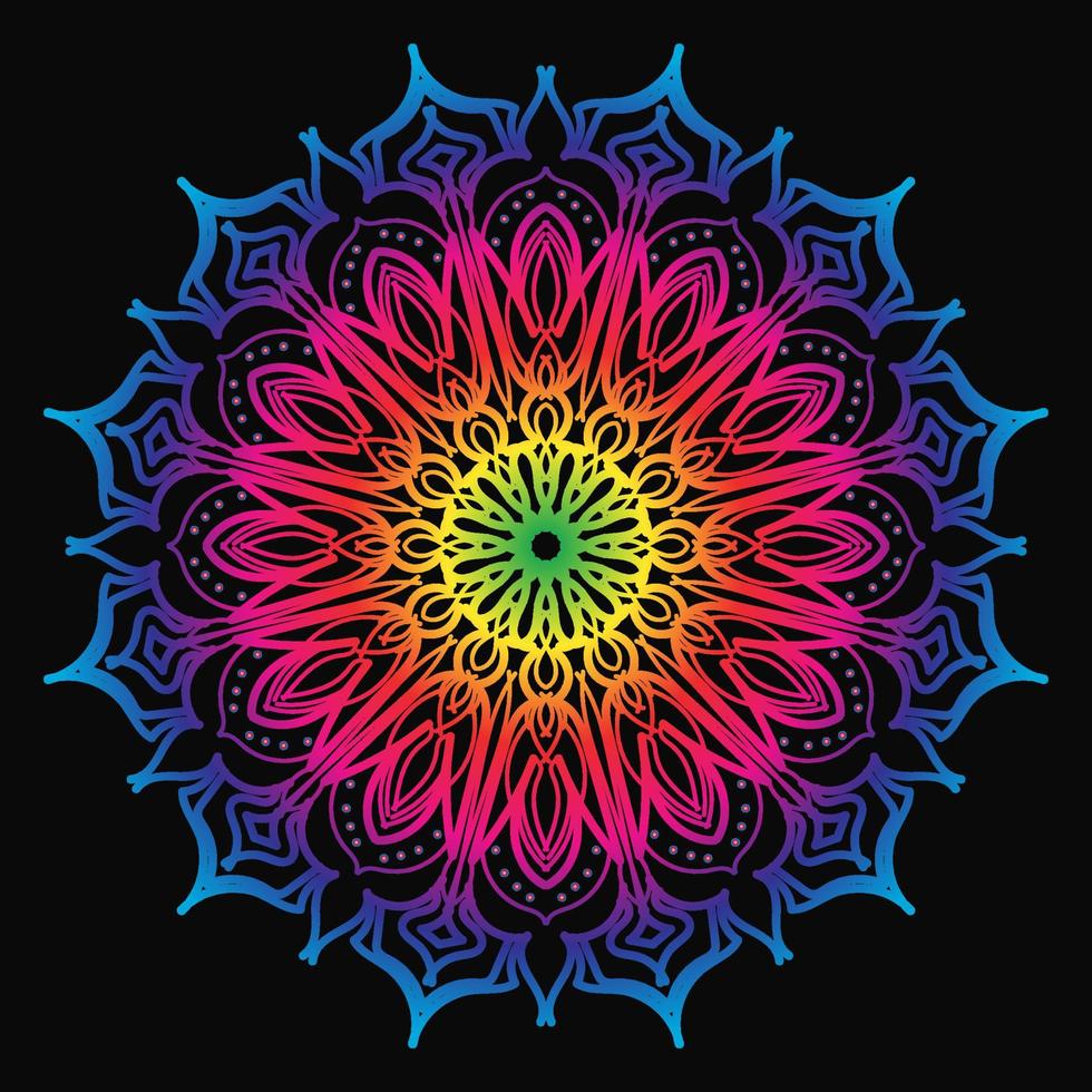 Mandala Blumenvektor vektor