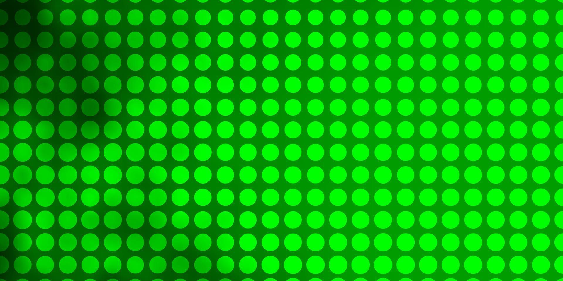 ljusgrön vektorbakgrund med cirklar. vektor