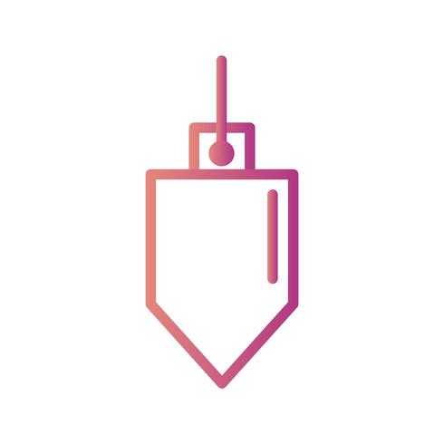 plumb bob vector icon