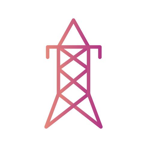 Elektrischer Turm Vektor Icon