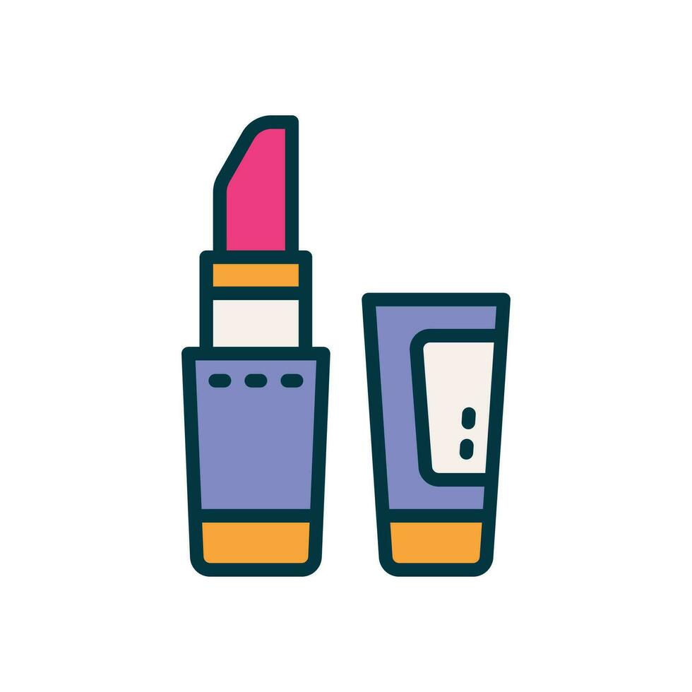 Lippenstift Symbol. Vektor gefüllt Farbe Symbol zum Ihre Webseite, Handy, Mobiltelefon, Präsentation, und Logo Design.