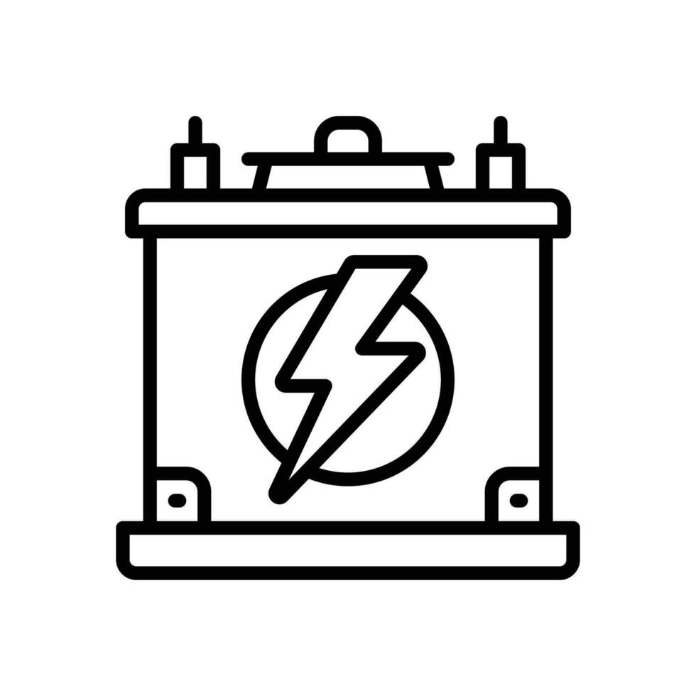 batteri ikon. vektor linje ikon för din hemsida, mobil, presentation, och logotyp design.