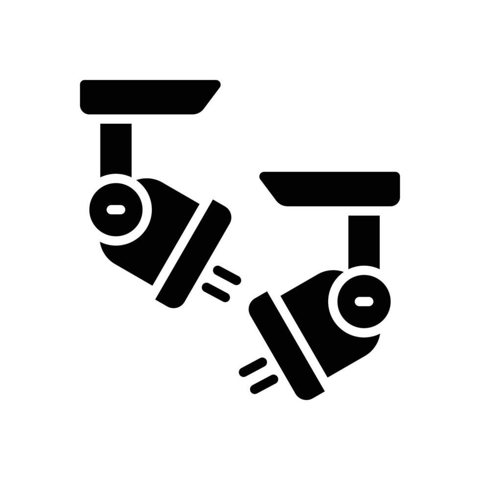 Scheinwerfer Symbol. Vektor Glyphe Symbol zum Ihre Webseite, Handy, Mobiltelefon, Präsentation, und Logo Design.