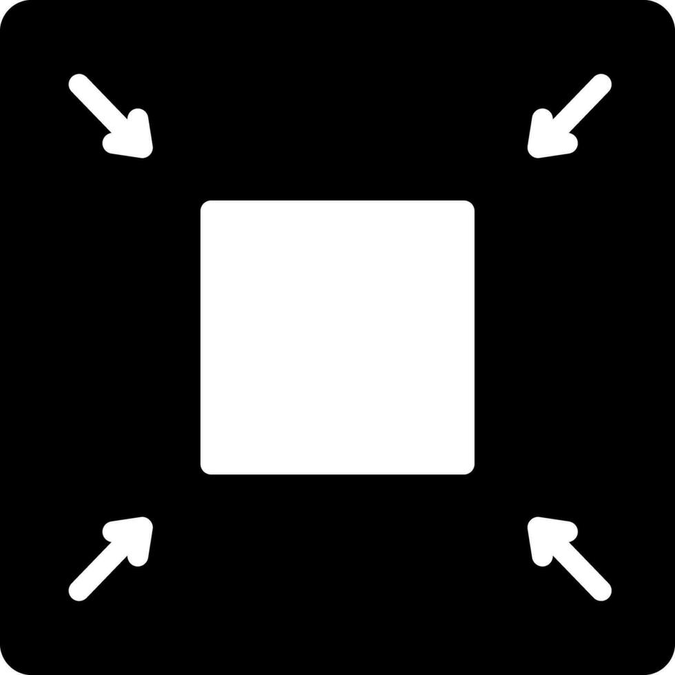 solide Symbol zum reduzieren vektor