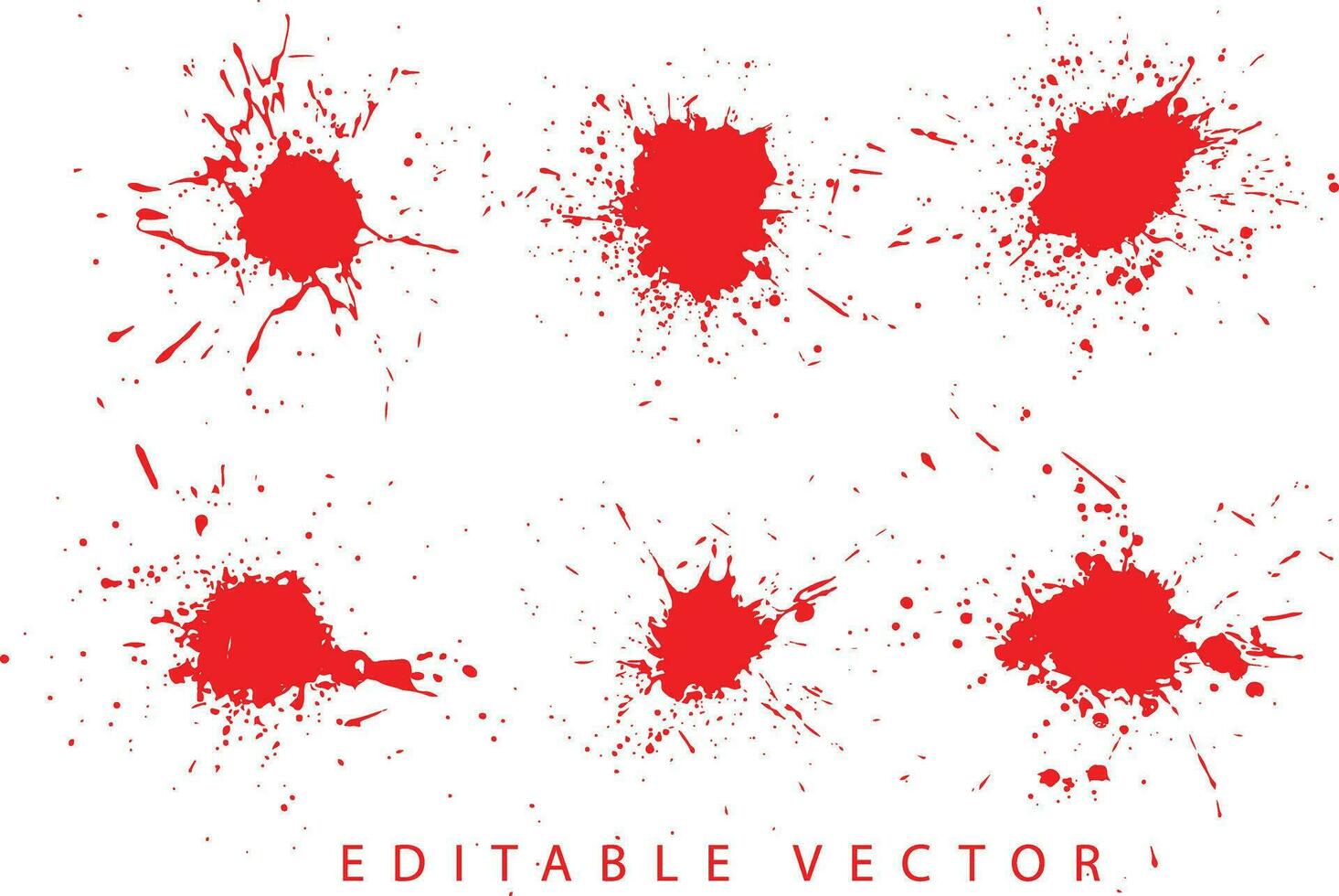 realistisch Verbrechen Blut Illustration einstellen vektor