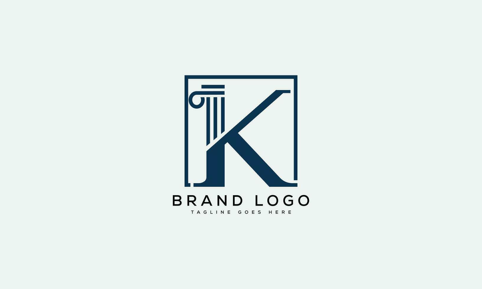 brev k logotyp design vektor mall design för varumärke.