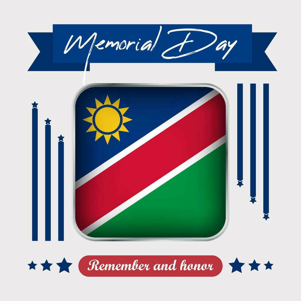namibia minnesmärke dag vektor illustration
