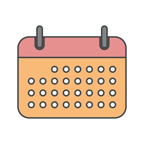 Vektor-Kalender-Symbol vektor