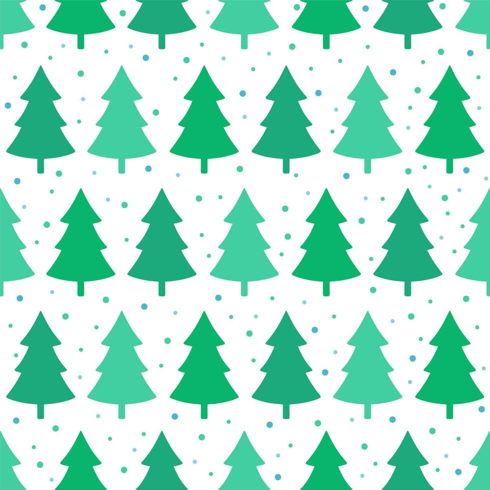 sömlös mönster med gran träd. jul Semester. Lycklig ny år vektor illustration.