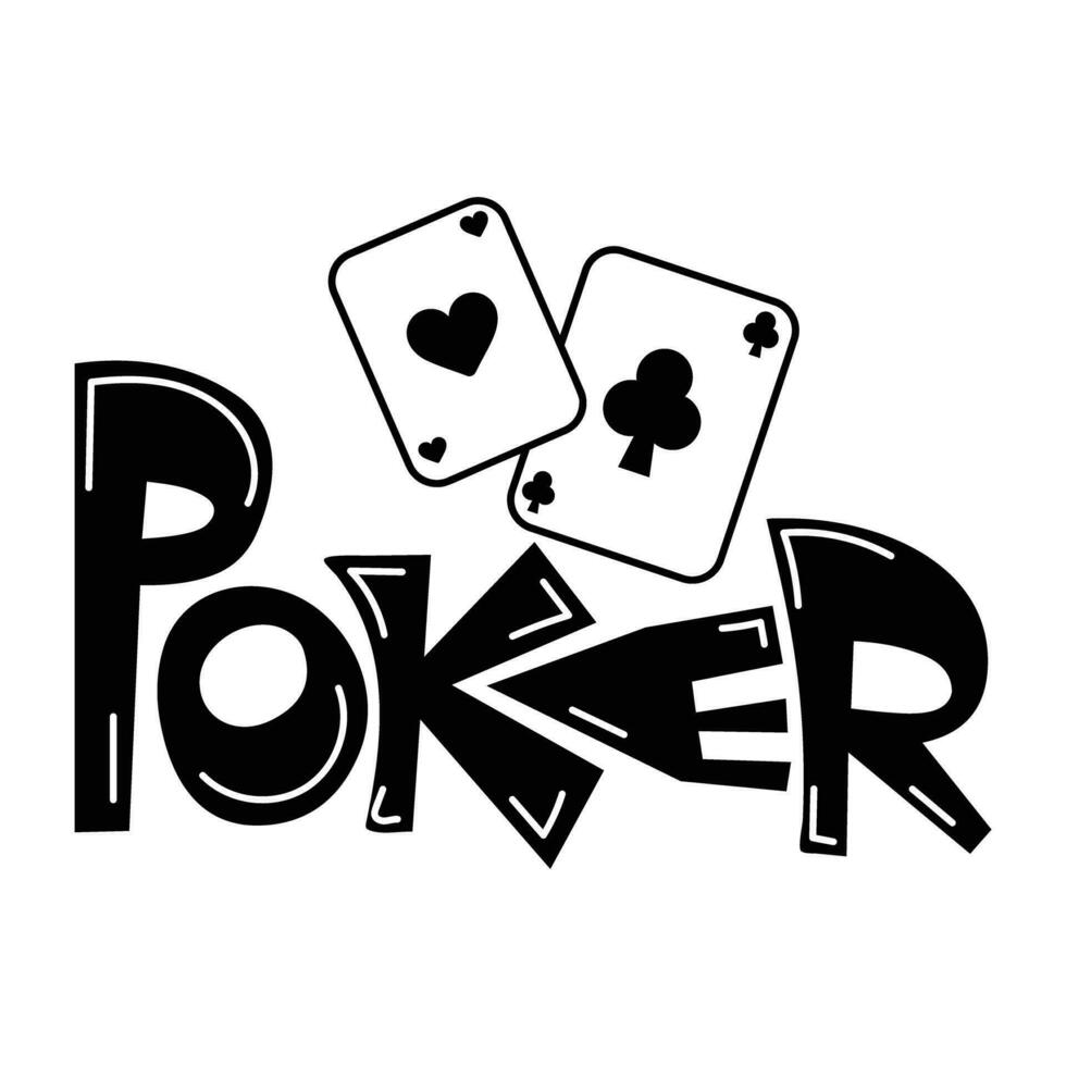 modisch Poker Karten vektor