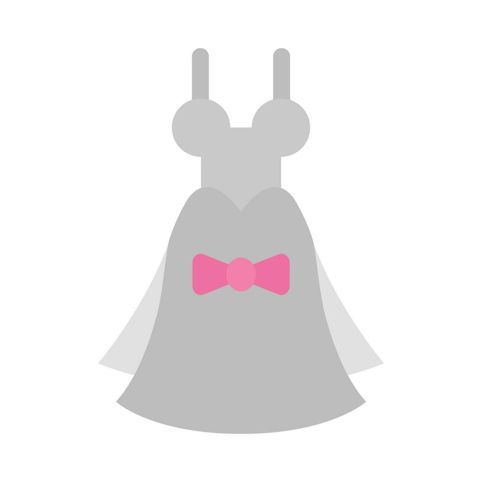 Braut Kleid Vektor eben Symbol zum persönlich und kommerziell verwenden.