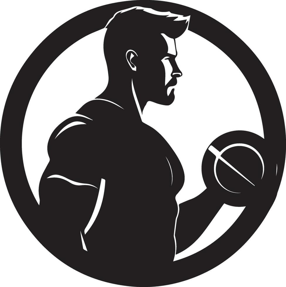 Bodybuilding Logo Vektor Silhouette Illustration 16