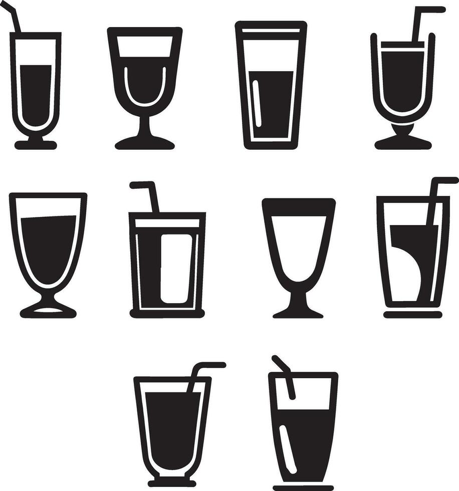 Glas Symbol Vektor Kunst Illustration 5