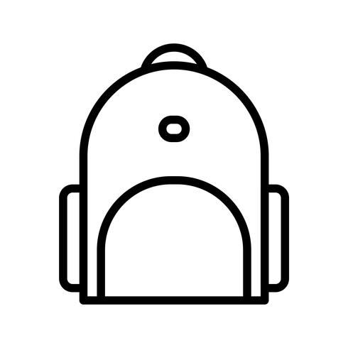 Vektor-Bagpack-Symbol vektor