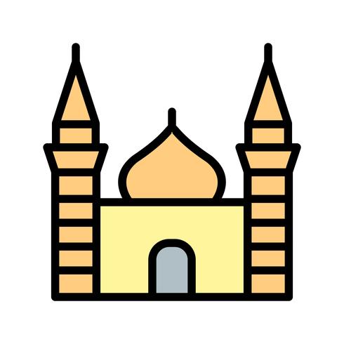 Moschee-Vektor-Symbol vektor