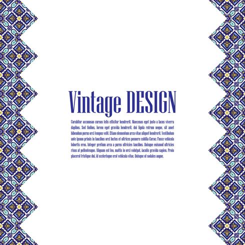 Banner azulejos i portugisiska plattor stil för affärer. vektor