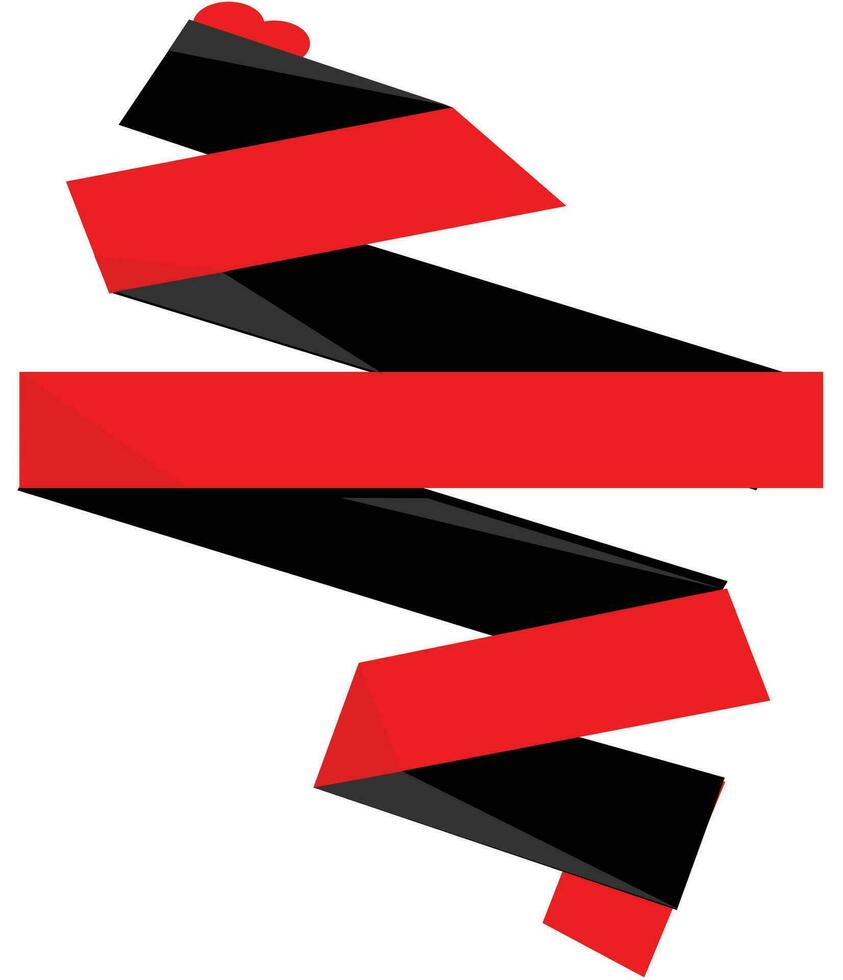 einzigartig Zickzack- Box Stil, Vektor schwarz rot Farben