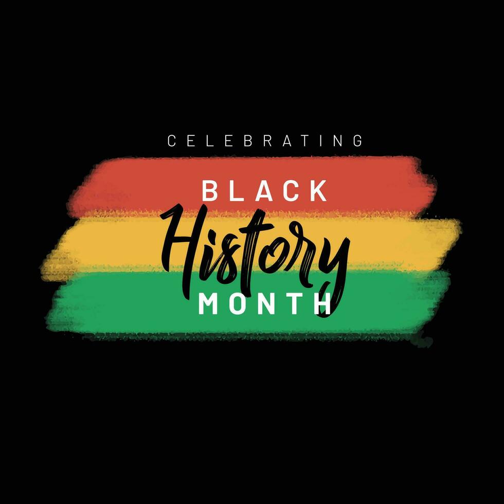 feiern schwarz Geschichte Monat. afrikanisch amerikanisch Geschichte. gefeiert jährlich. im Februar im das vereinigt Zustände vektor