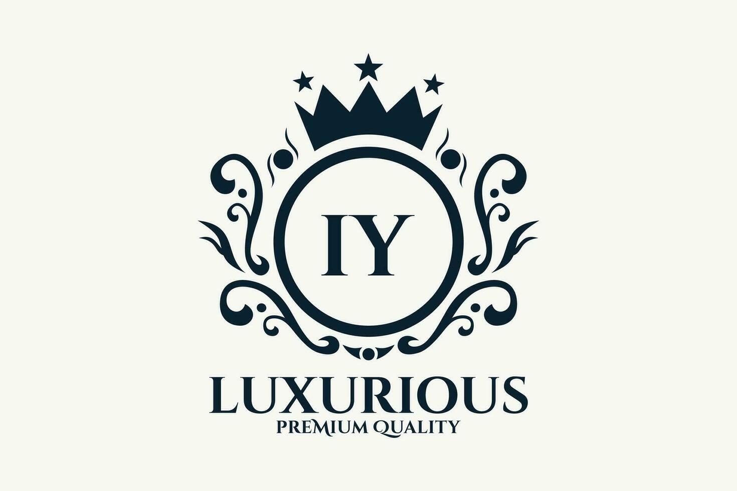 Initiale Brief iy königlich Luxus Logo Vorlage im Vektor Kunst zum luxuriös branding Vektor Illustration.