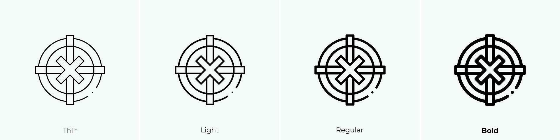 sluta rökning ikon. tunn, ljus, regelbunden och djärv stil design isolerat på vit bakgrund vektor