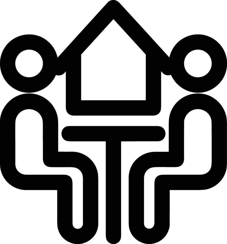 Zuhause Gliederung Symbol Symbol Vektor Bild. Illustration von das Haus echt Nachlass Grafik Eigentum Design Bild