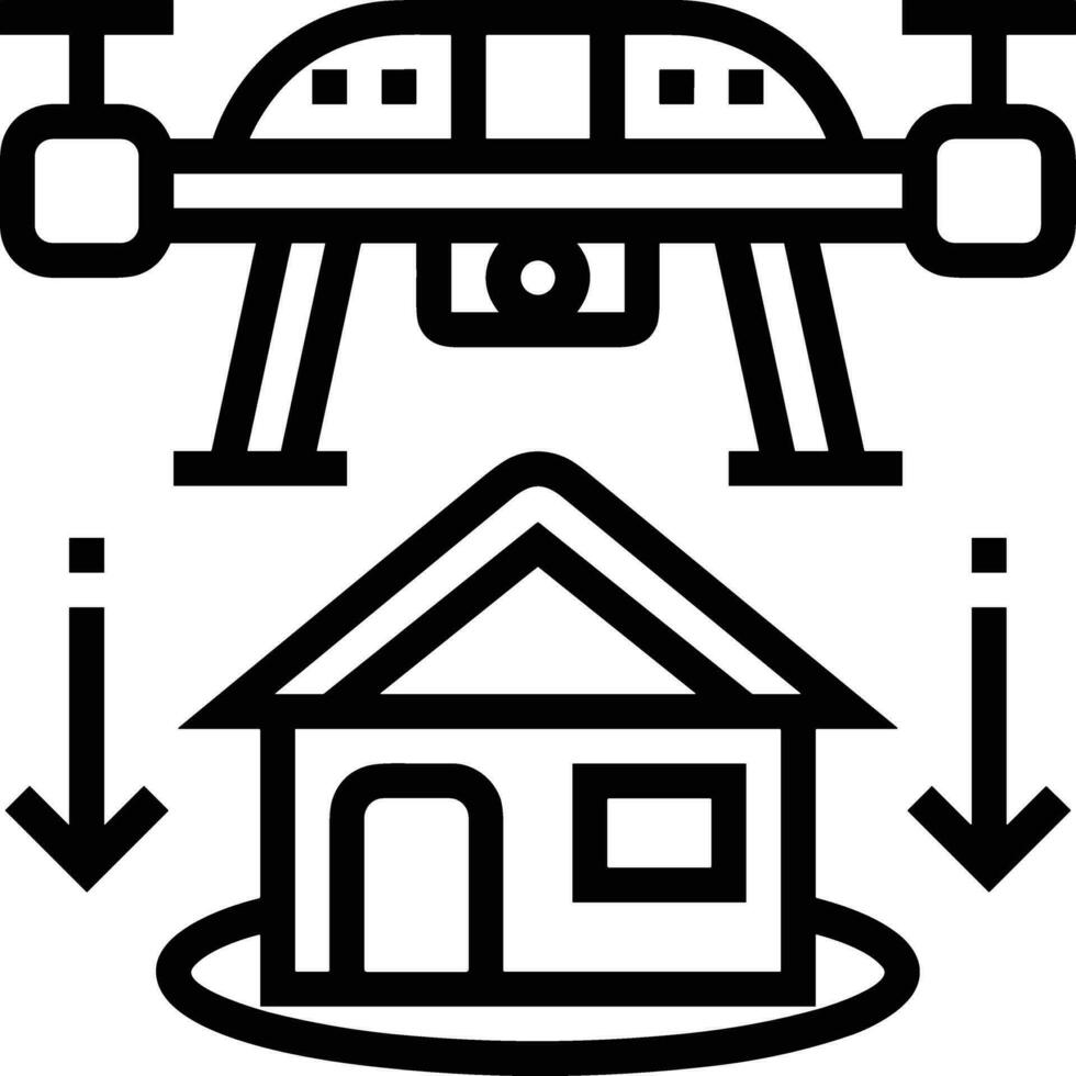 Zuhause Gliederung Symbol Symbol Vektor Bild. Illustration von das Haus echt Nachlass Grafik Eigentum Design Bild