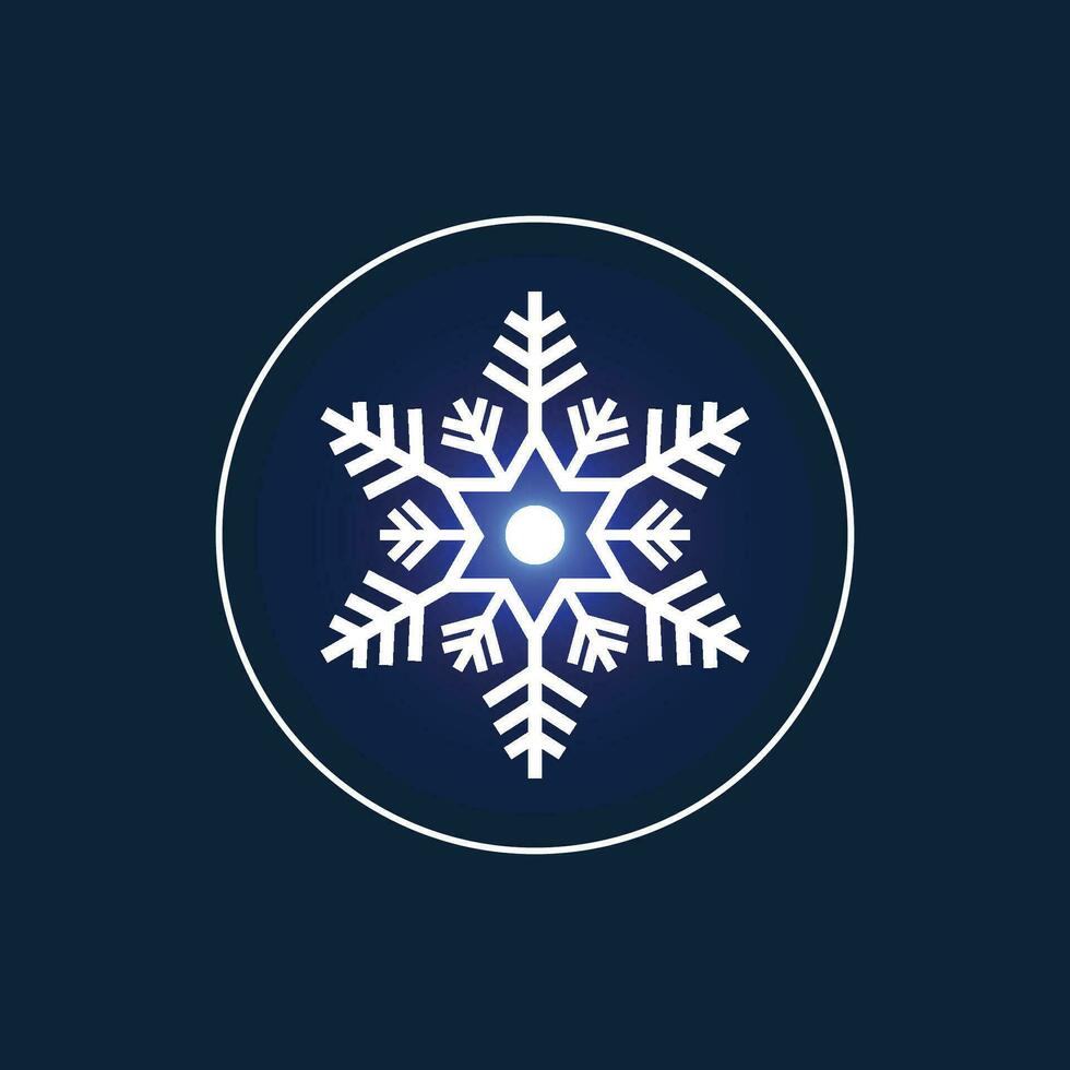 Schneeflocke Logo Design. Schneeflocke Symbol. vektor