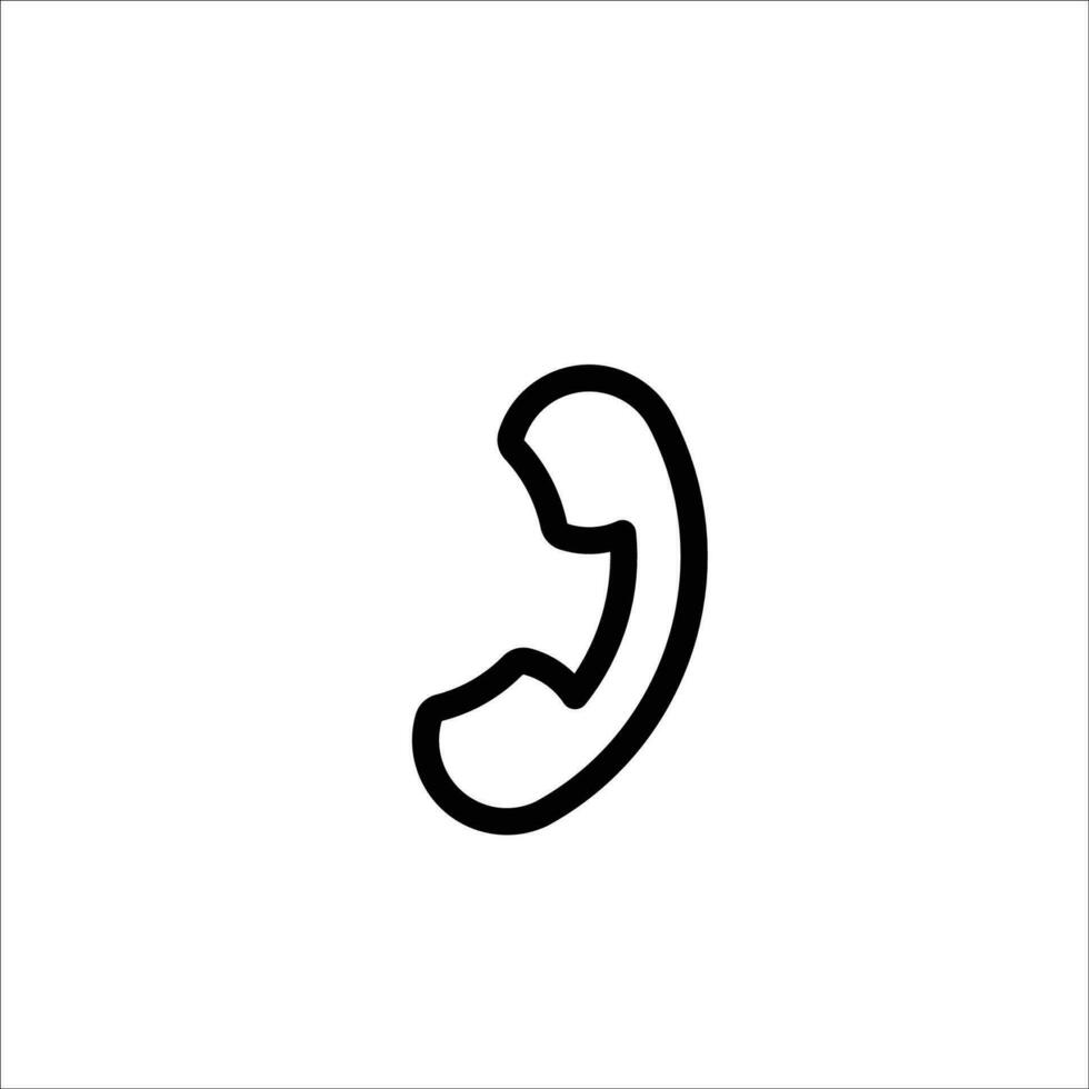 Telefon Symbol Lager Vektor Illustration