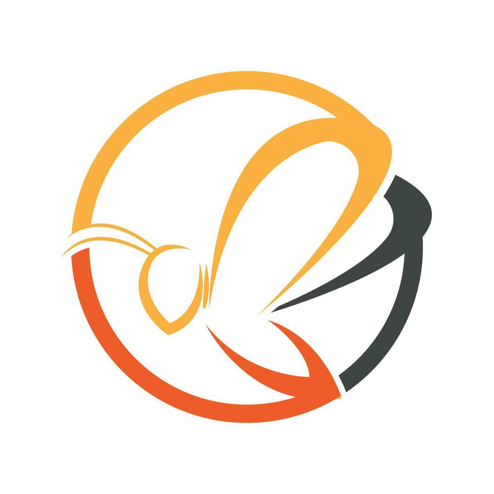 Biene Logo und Symbol Design Vektor Illustration