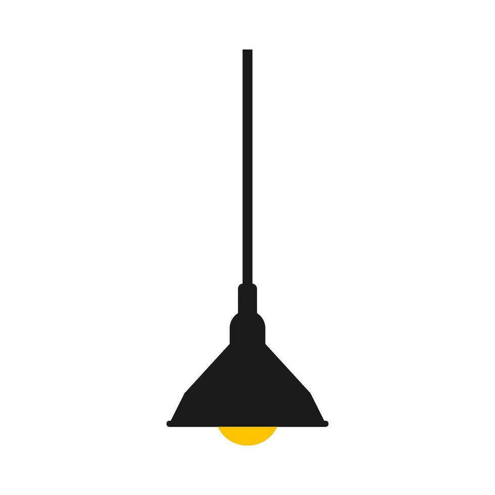 hängend Lampe eben Illustration vektor