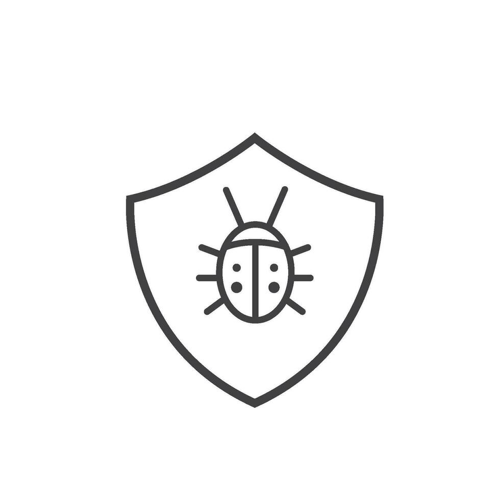 Malware Schutz Symbol Vektor Konzept Design Vorlage