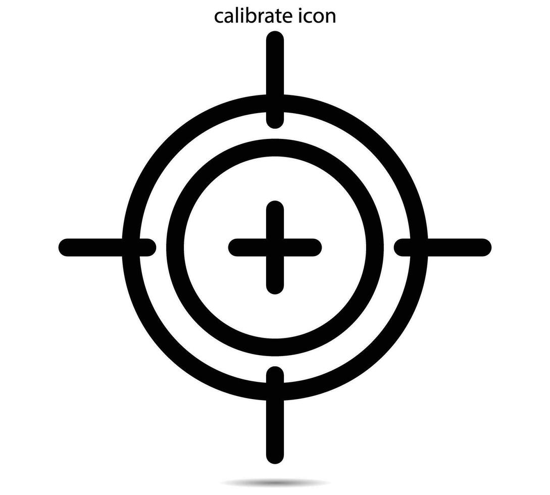 kalibrieren Symbol, Vektor Illustration
