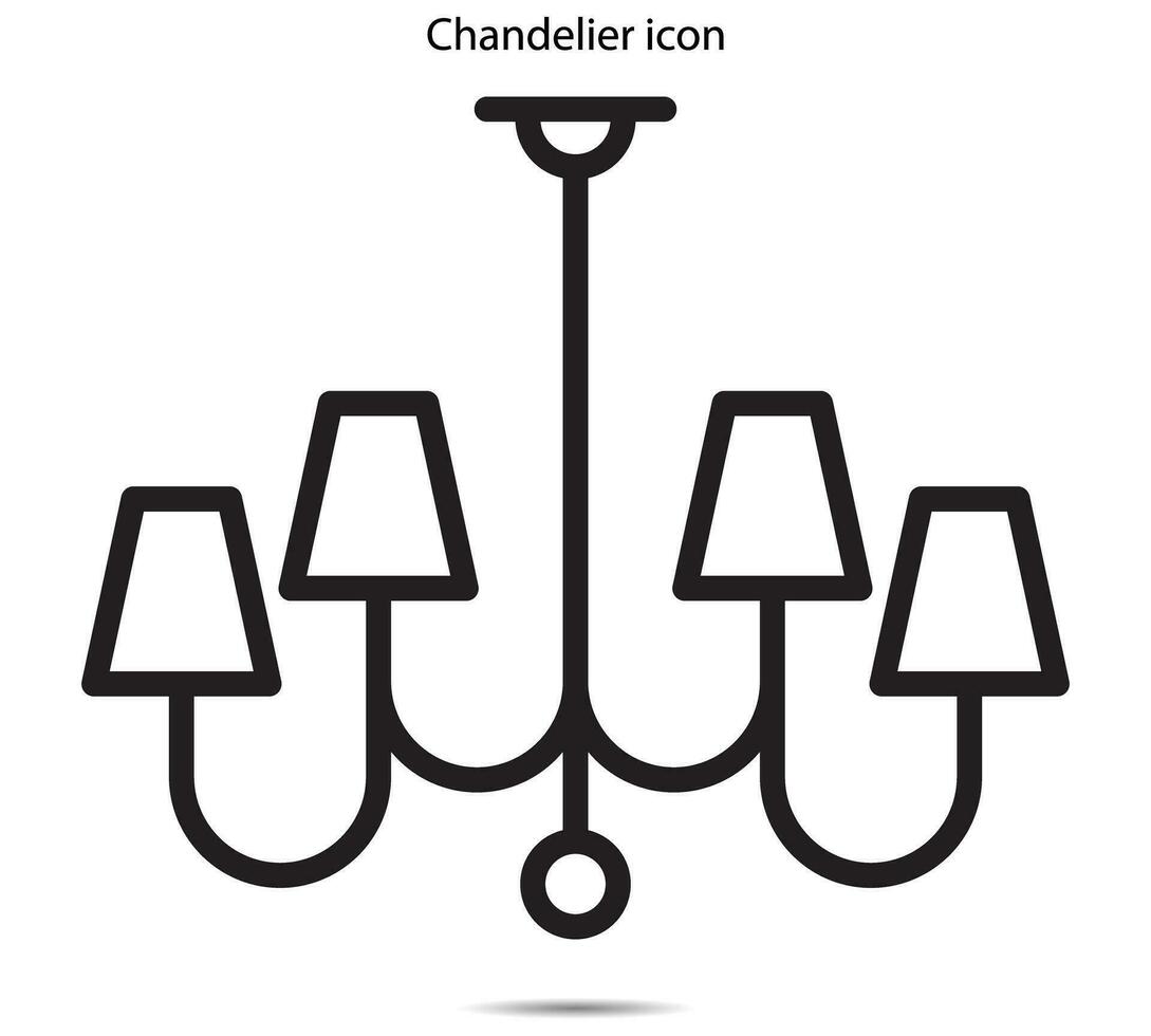 kristallkrona ikon, vektor illustration