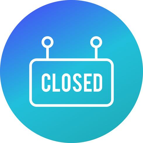 Vektor Closed Sign Icon