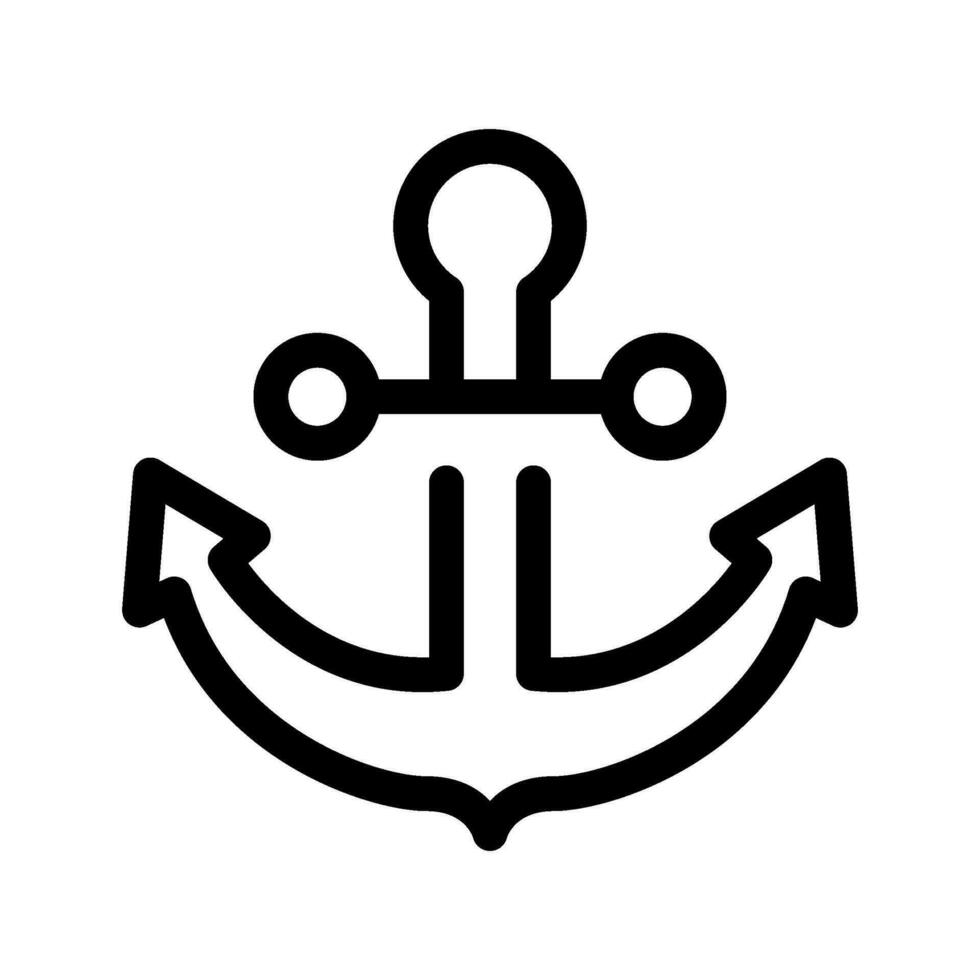 Anker Symbol Vektor Symbol Design Illustration