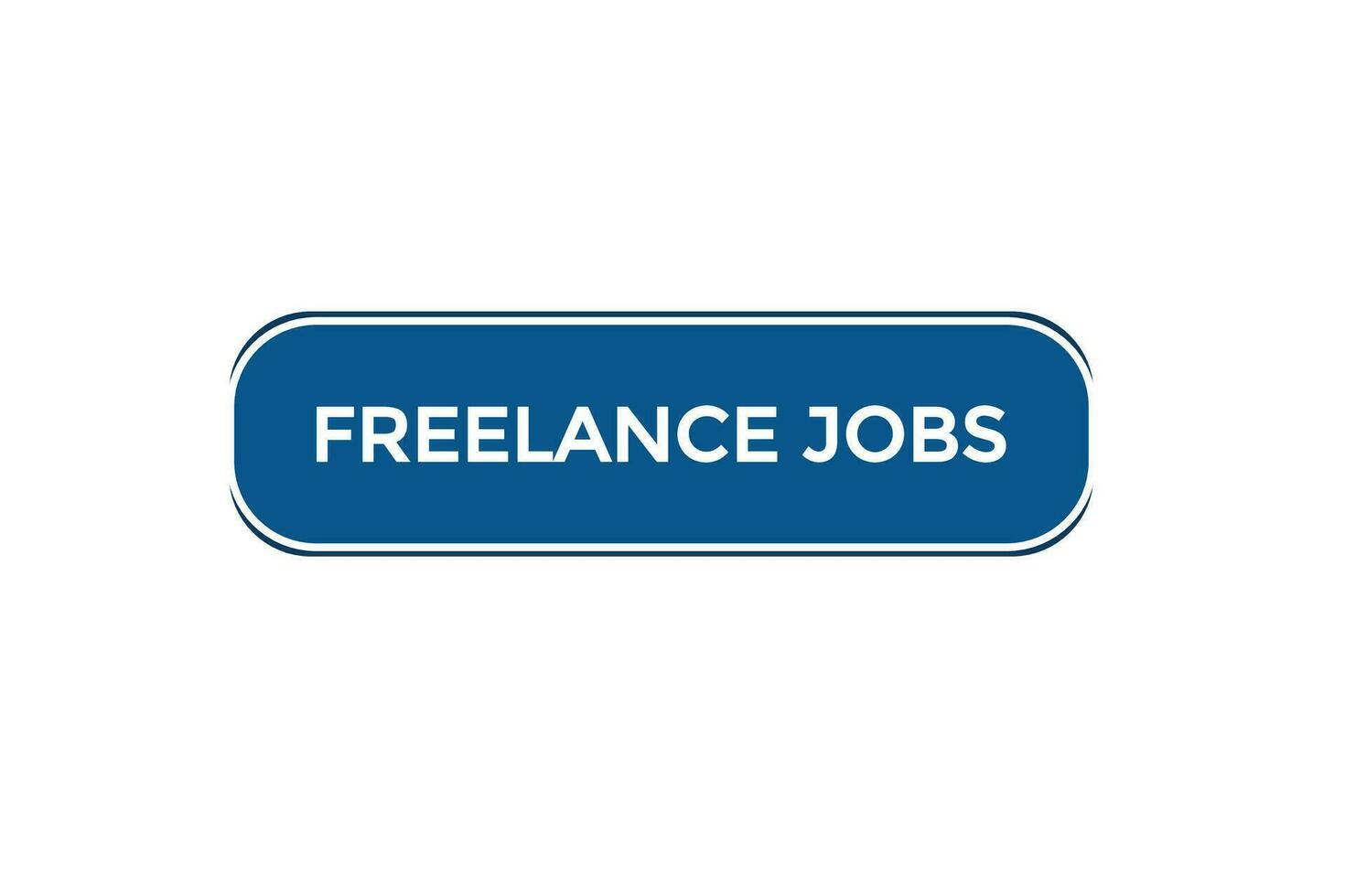 Neu freiberuflich Job Webseite, klicken Taste, eben, Zeichen, Rede, Blase Banner, vektor