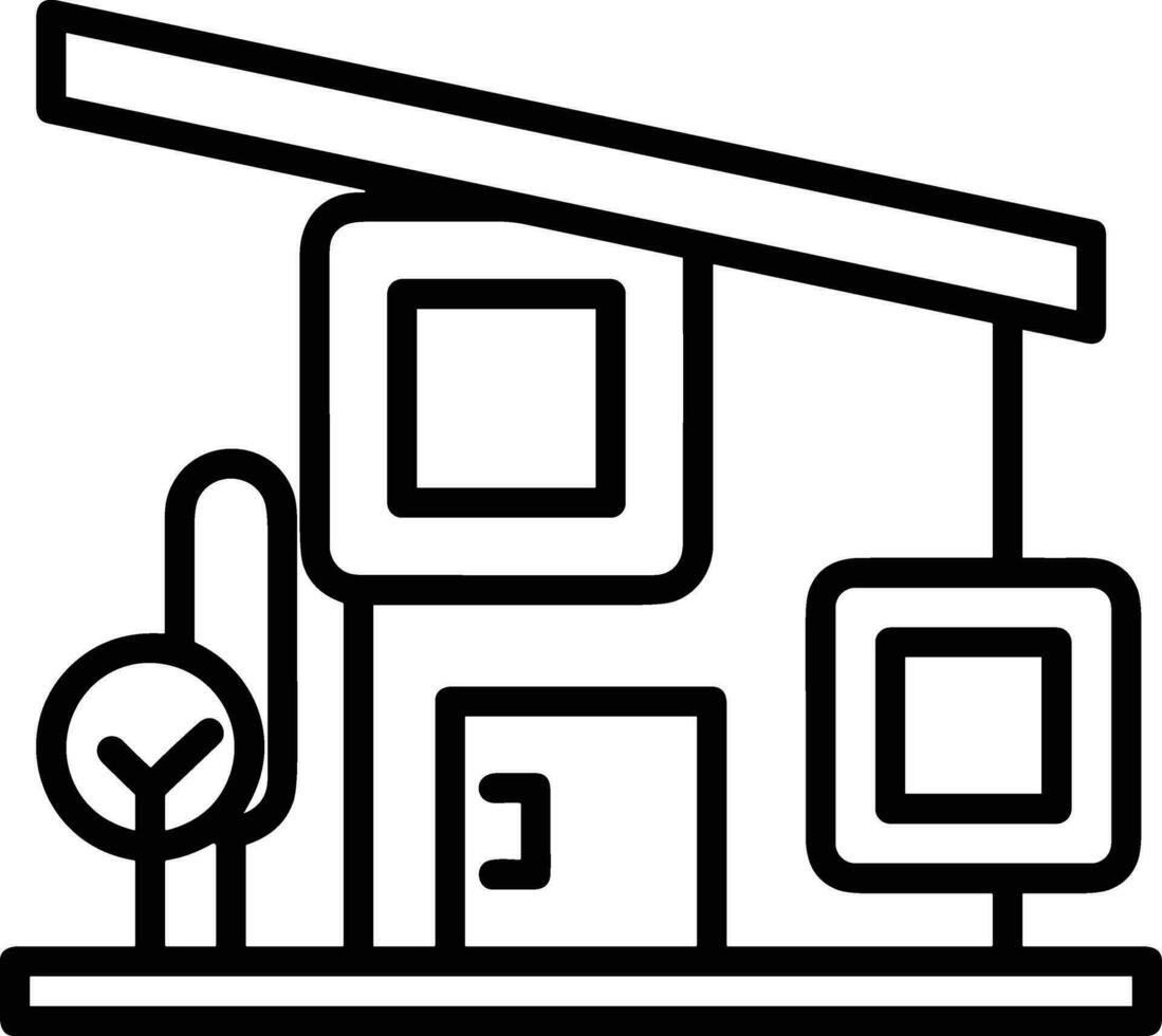 Zuhause Gliederung Symbol Symbol Vektor Bild. Illustration von das Haus echt Nachlass Grafik Eigentum Design Bild